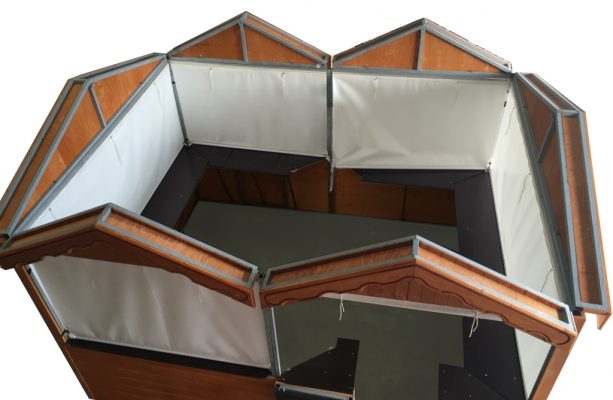 chalet-pliable en kit et modulaire